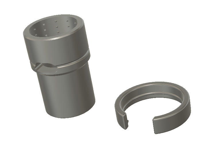 3d model of variable airflow hose adapter